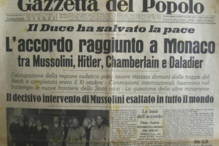 La conferenza di Monaco e la spartizione della&nbsp;Cecoslovacchia