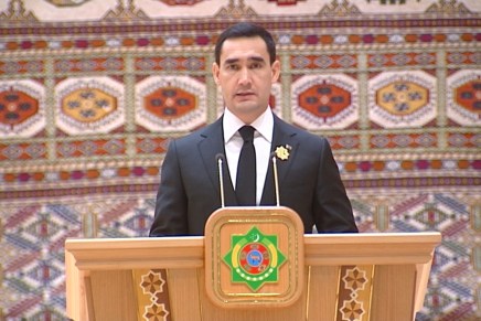 Serdar Berdimuhamedow nuovo presidente del Turkmenistan Serdar Berdimuhamedow nuovo presidente del Turkmenistan
