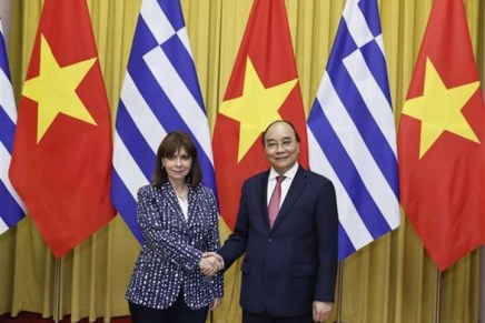 Visita della presidente greca Katerina Sakellaropoulou in&nbsp;Vietnam