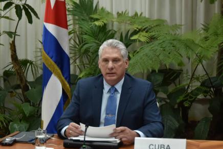 Cuba assume la presidenza del Gruppo dei 77: il discorso di&nbsp;Díaz-Canel