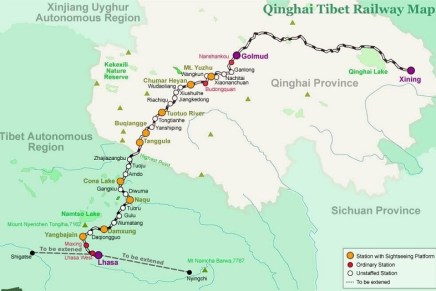 Cina: prosegue lo sviluppo della rete ferroviaria in Tibet Cina: prosegue lo sviluppo della rete ferroviaria in Tibet