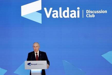 Vladimir Putin al Club Valdai: “Il rafforzamento del mondo multipolare è&nbsp;inevitabile”