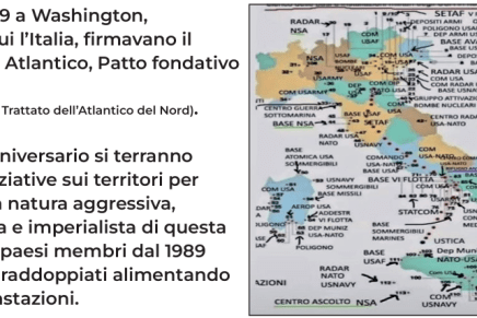 75 anni di guerre imperialiste, di orrori e servitù militari. No alla&nbsp;NATO
