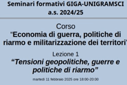 Francesco Dall’Aglio – Tensioni geopolitiche, guerre e politiche di&nbsp;riarmo