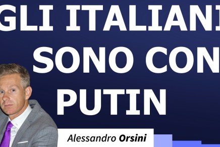 Alessandro Orsini: “Gli italiani sono con&nbsp;Putin”