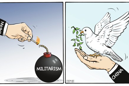 La Cina denuncia ancora la rinascita del militarismo giapponese e le ingerenze su&nbsp;Taiwan