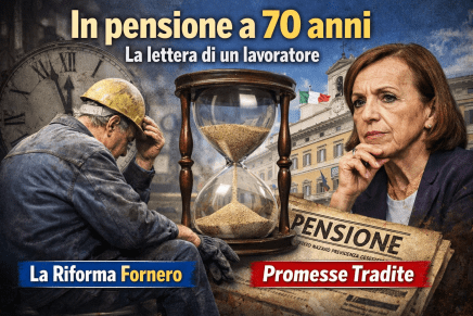 In pensione a 70 anni: la lettera di un&nbsp;lavoratore