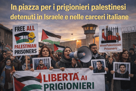 In piazza per i prigionieri palestinesi detenuti in Israele e nelle carceri&nbsp;italiane