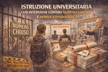 Intervento della Cub sull’istruzione&nbsp;universitaria