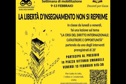 A difesa della libertà di insegnamento, la scuola pubblica non si&nbsp;ingabbia