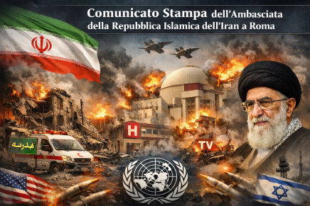 Comunicato dell’Ambasciata iraniana a Roma sull’aggressione USA-Israele