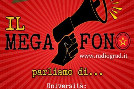 Il Megafono – Università, l’attacco al diritto allo studio, con Samuele Picchianti (UniSI) Il Megafono – Università, l’attacco al diritto allo studio, con Samuele Picchianti (UniSI)