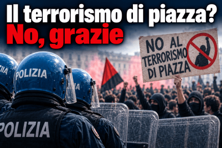 Il terorrismo di piazza? No, grazie Il terorrismo di piazza? No, grazie