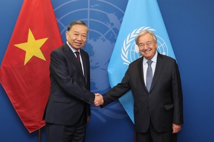 Tô Lâm incontra il segretario generale delle Nazioni Unite António&nbsp;Guterres