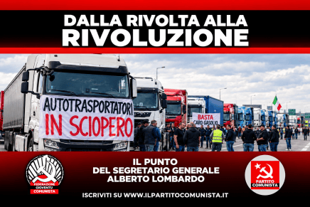 Dalla rivolta alla rivoluzione – Il punto del segretario generale Alberto&nbsp;Lombardo